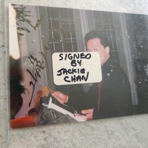 Jackie Chan signed photo